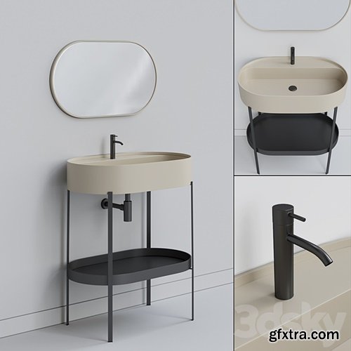 3dsky Pro - CONSOLLE Oval washbasin