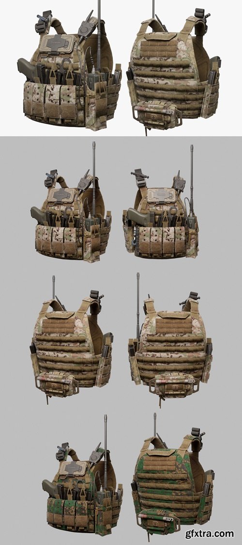 Cgtrader - Tactical Vest Low-poly 3D model