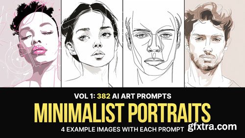 382 Midjourney Prompts for Minimalist Portraits