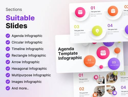 'Agenda Infographic PowerPoint Presentation Template'