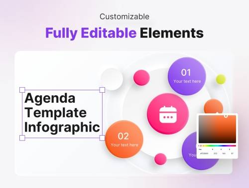 'Agenda Infographic PowerPoint Presentation Template'