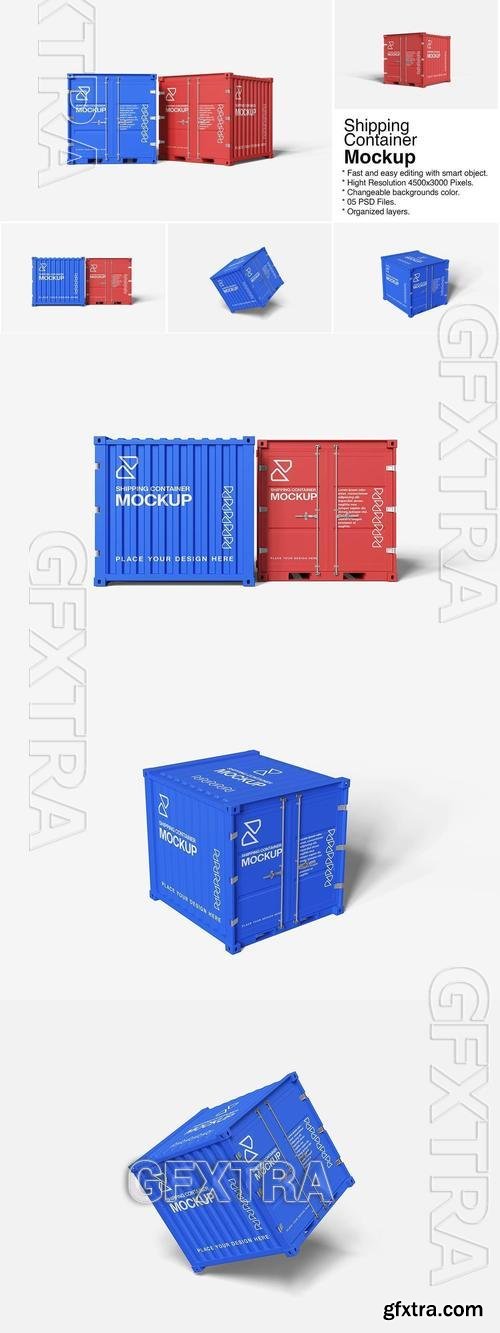 Shipping Container Mockup X833BJ3