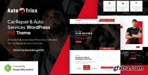Themeforest - AutoTrics v1.0 - Car Repair & Auto Service FSE WordPress Theme 56763581
