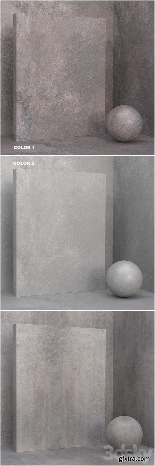 3dsky Pro - 5 materials (seamless) - coating, plaster - set 29