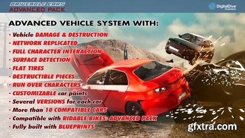 Fab - Drivable Cars: Advanced Multiplayer Pack (5.4)