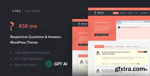ThemeForest - Ask Me - Responsive Questions & Answers WordPress 7935874 v7.0.1