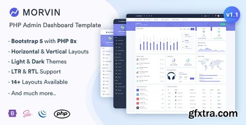Themeforest - Morvin - PHP Admin & Dashboard Template 48592362 v1.0
