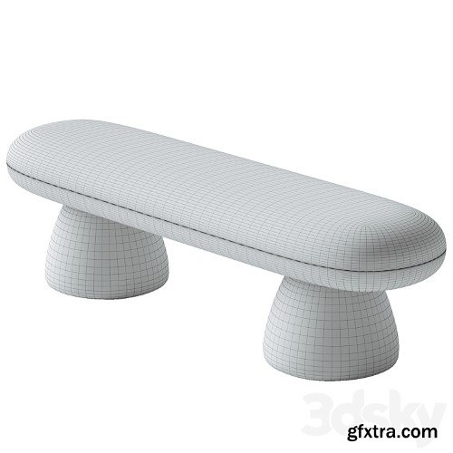 3dsky Pro - Upholstered Modern Bedroom Bench