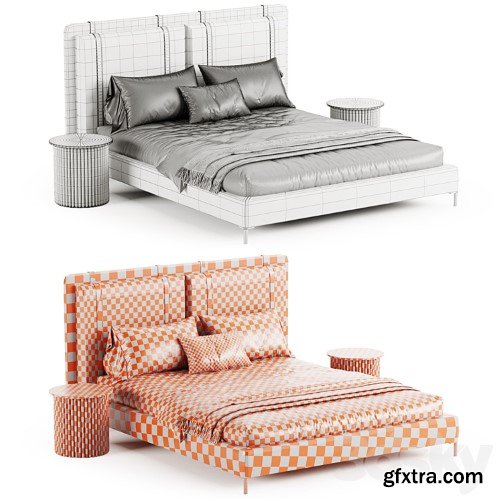 3dsky Pro - Figaro Headboard bed