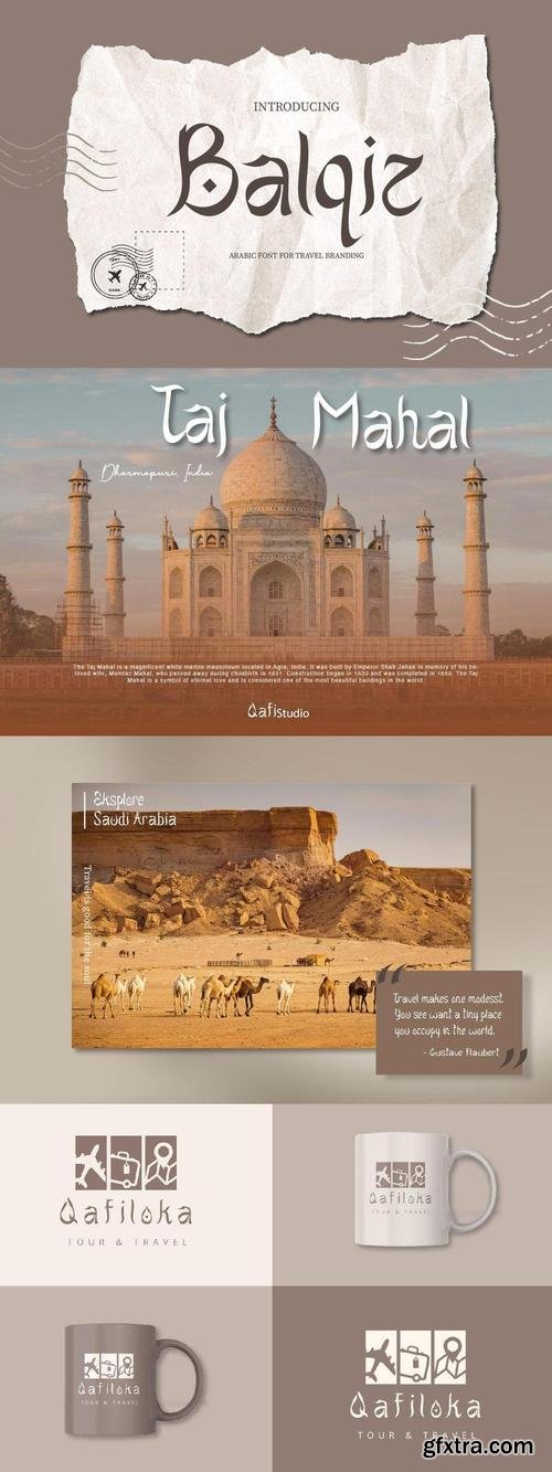 Balqiz - Elegant Arabic Font for Travel Branding