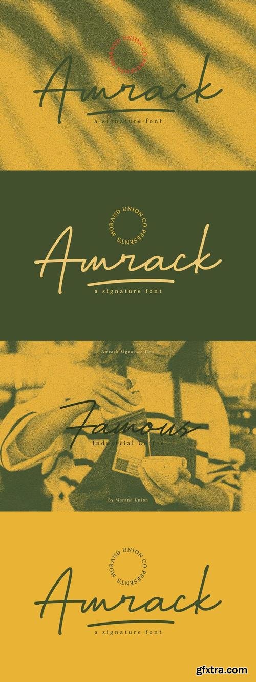 Amrack Signature Font