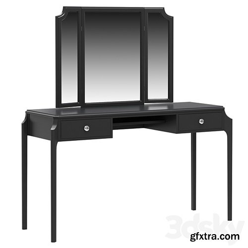 3dsky Pro - Dantone Home Le Visage dressing table with drawers and mirror