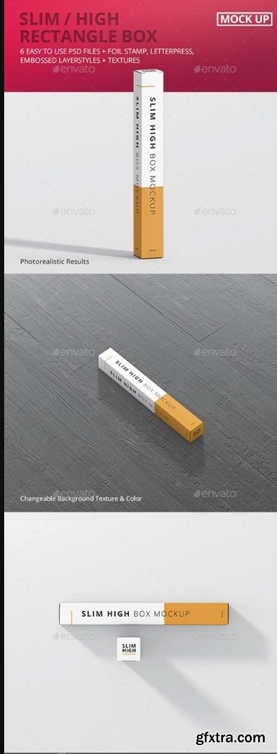 Graphicriver - Box Mockup - Slim High Rectangle 20605817