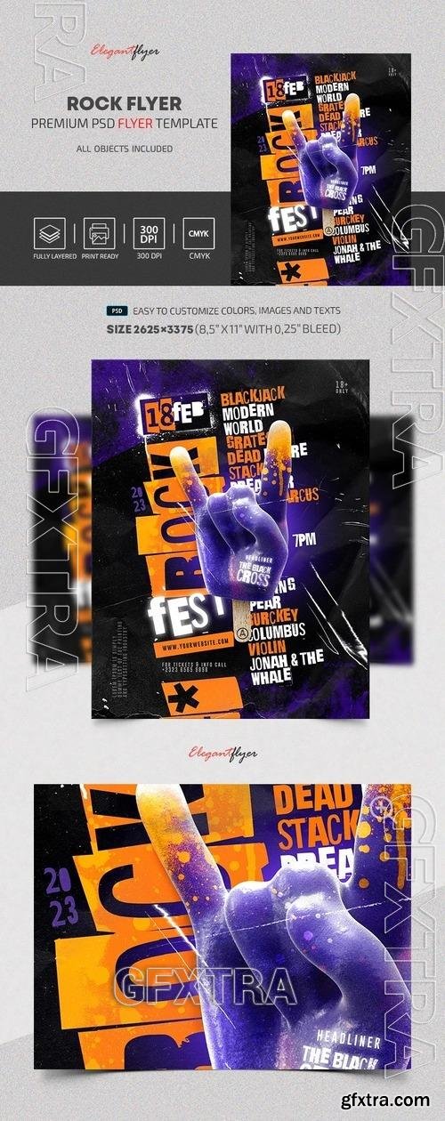 Rock Fest Flyer - Premium Flyer template (PSD)