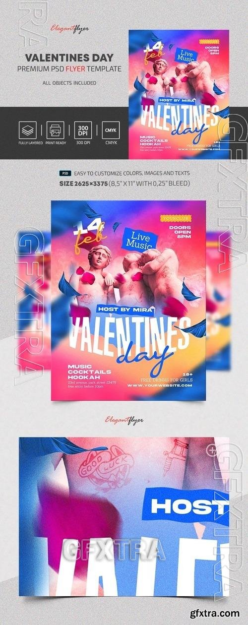 Valentines Day Flyer - Premium Flyer template (PSD)