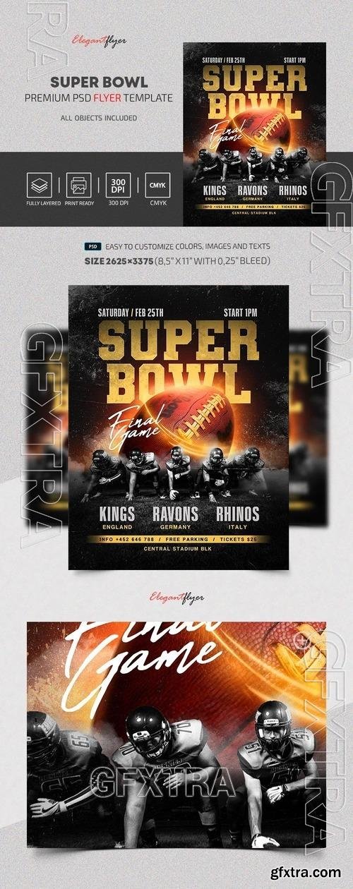 Super Bowl Flyer - Premium Flyer template (PSD)