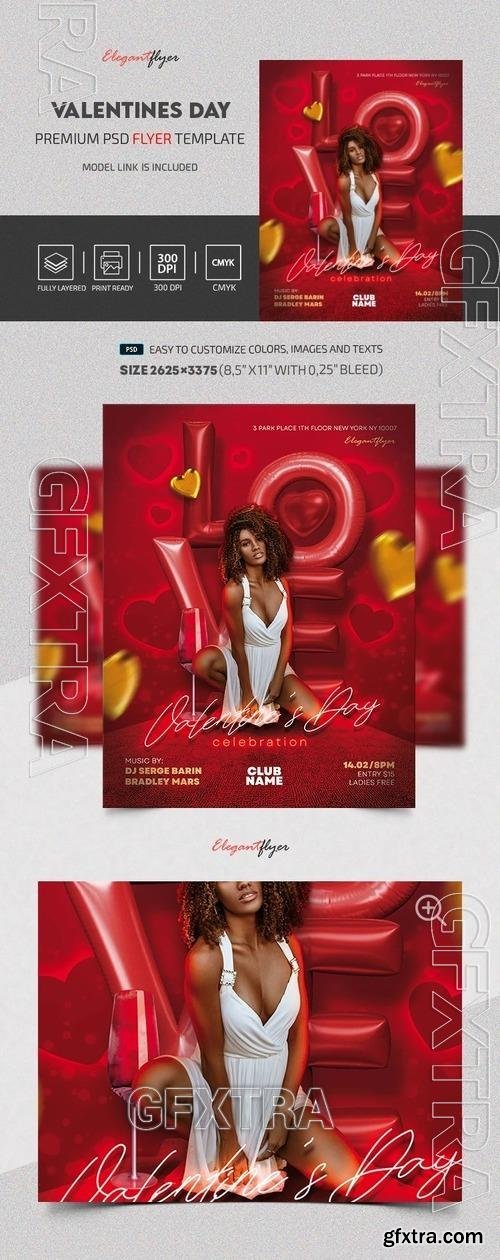 Valentines Day Flyer - Premium Flyer template (PSD) Valentines Day Flyer - Premium Flyer template (PSD)