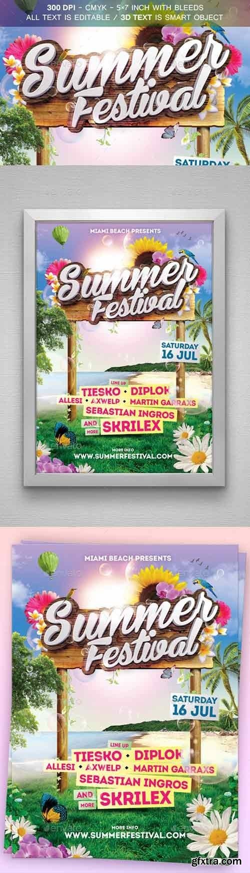 Graphicriver - Summer Festival Flyer 11975145