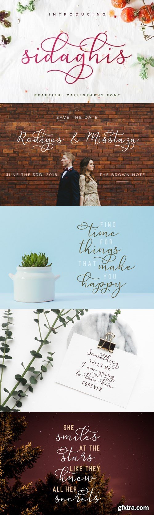 Fontbundles - Sidaghis Script Font 25841