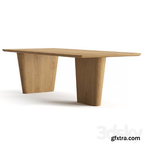 3dsky Pro - RH Dalia Rectangular Dining Table
