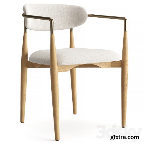 3dsky Pro - RH Dalia Rectangular Dining Table