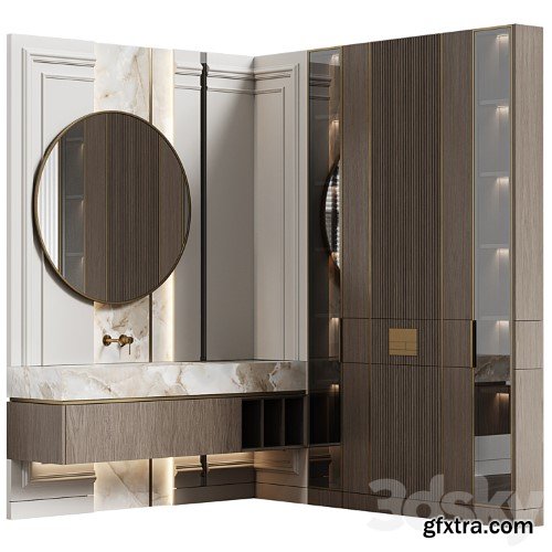 3dsky Pro - Bathroom furniture 28 in neoclassical style