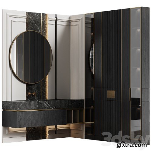 3dsky Pro - Bathroom furniture 28 in neoclassical style