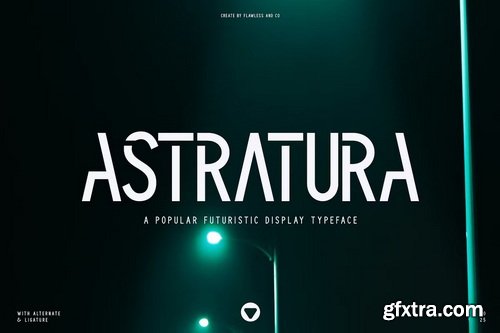 CreativeMarket - Astratura - Futuristic Font