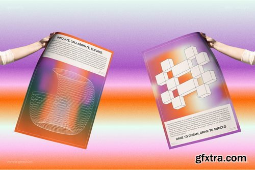 CreativeMarket - GEOCORPORATE Retro Vector Elements - 92437905