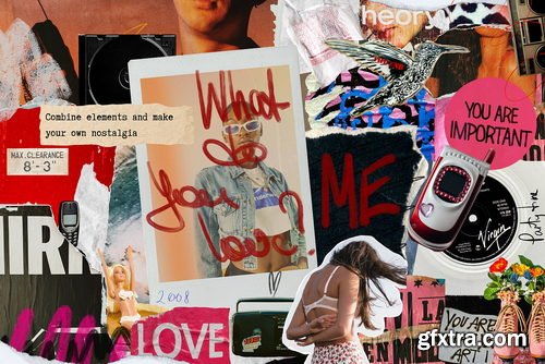CreativeMarket - MIXED MEDIA SET my NOSTALGIA - 14481259