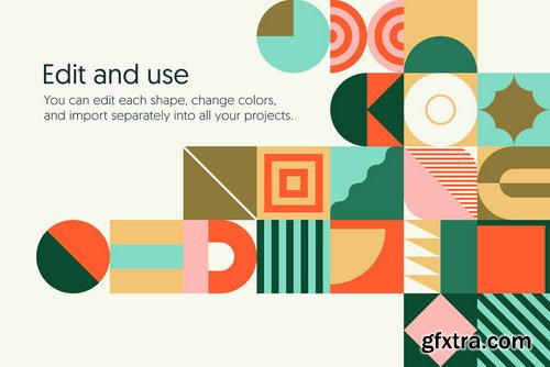 CreativeMarket - Duotone Geo Shapes - 91743062