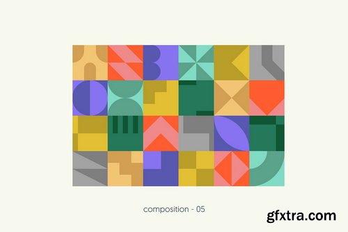 CreativeMarket - Duotone Geo Shapes - 91743062