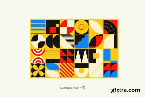 CreativeMarket - Duotone Geo Shapes - 91743062