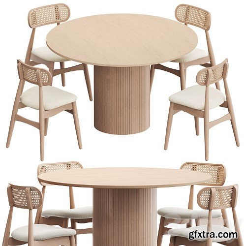 3dsky Pro - Dining Group Larson Chair & Hill Table from Divan ru