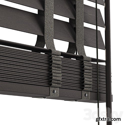 3dsky Pro - Wooden blinds for the attic window