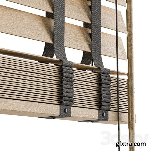 3dsky Pro - Wooden blinds for the attic window