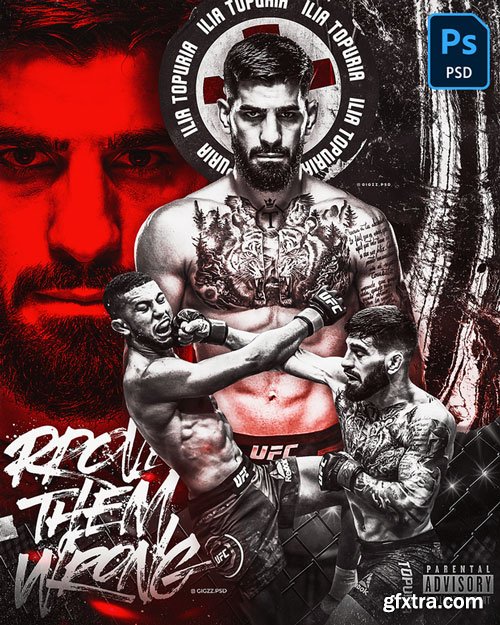 Gigi Zakaidze - Ilia Topuria - Prove them wrong - PSD File