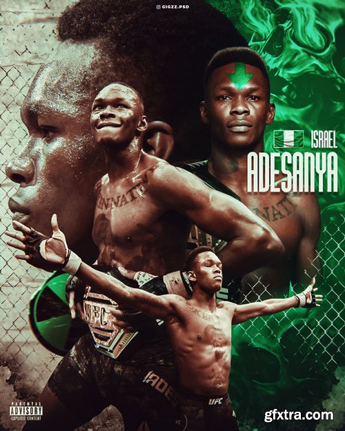 Gigi Zakaidze - Israel Adesanya - PSD File