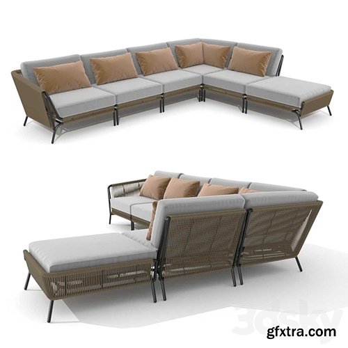 3dsky Pro - Holly hunt salamander sectional sofa