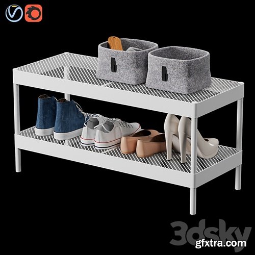 3dsky Pro - Ikea Makkaper Shoe Rack and Shoe Set
