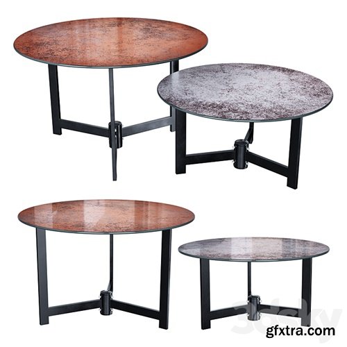 3dsky Pro - Halmar TWINS set of 2 coffee tables (gray / brown)