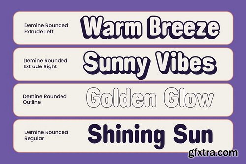 CreativeMarket - Demine Rounded 3D