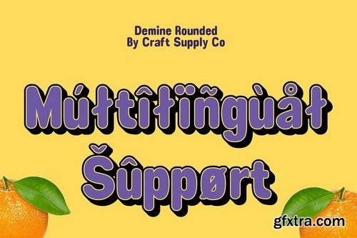 CreativeMarket - Demine Rounded 3D