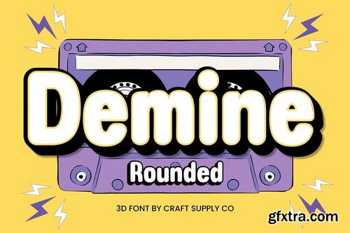 CreativeMarket - Demine Rounded 3D