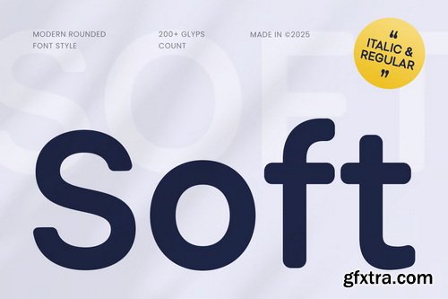 Soft - Modern Rounded Font