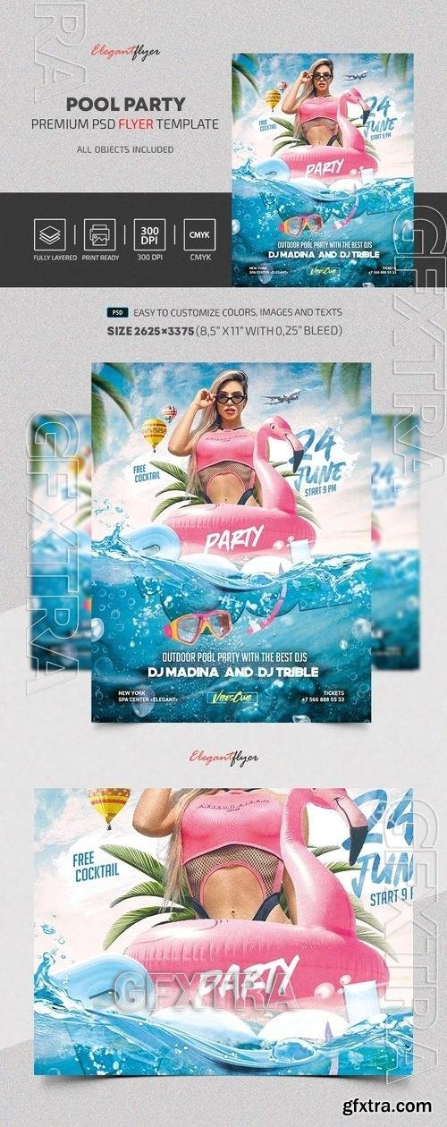 Wonderful Pool Party Flyer - Premium Flyer template (PSD) Wonderful Pool Party Flyer - Premium Flyer template (PSD)