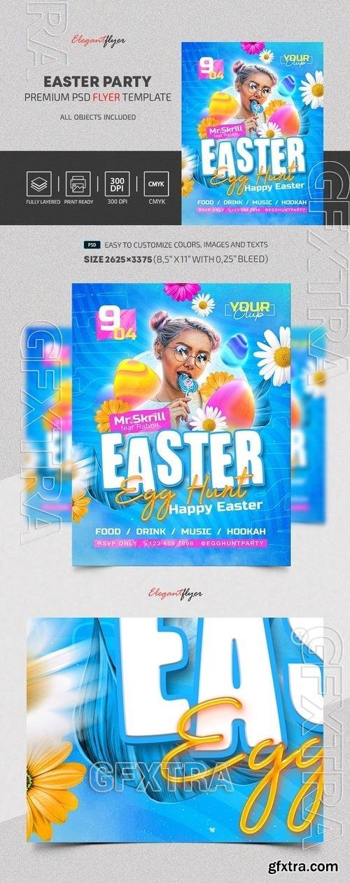 Easter Party Flyer - Premium Flyer template (PSD) Easter Party Flyer - Premium Flyer template (PSD)