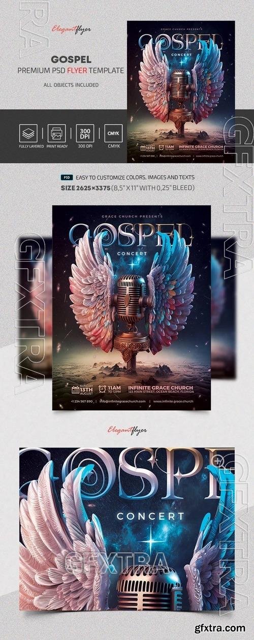 Gospel Flyer - Premium Flyer template (PSD)