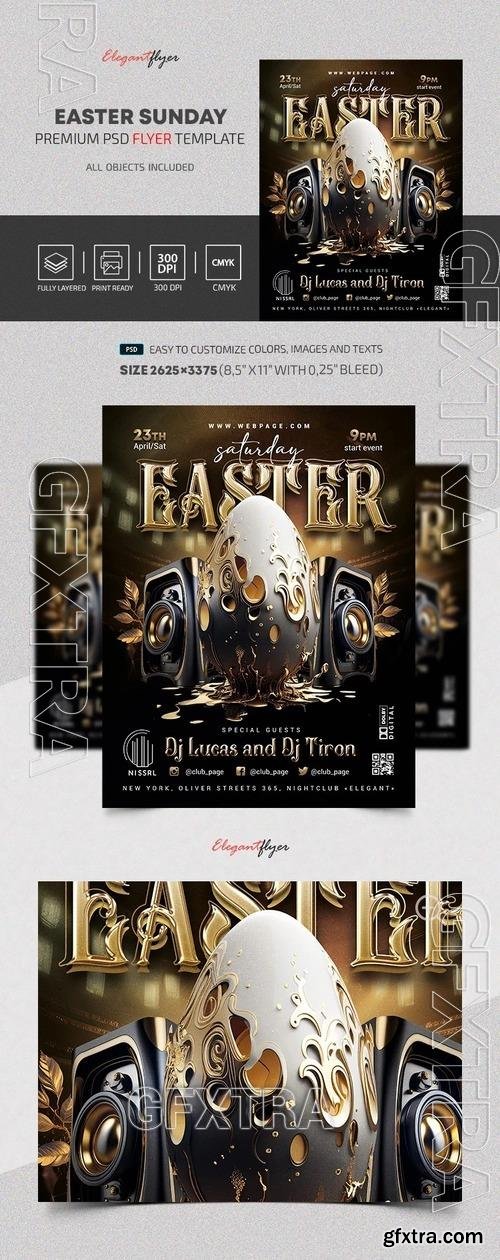 Easter Sunday Flyer - Premium Flyer template (PSD) Easter Sunday Flyer - Premium Flyer template (PSD)