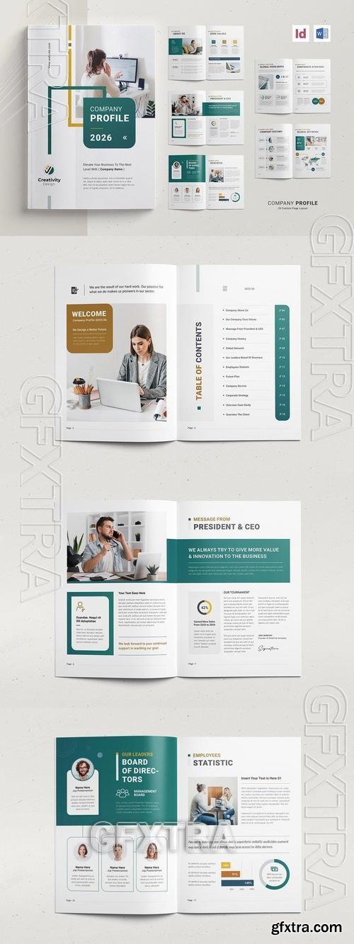 Company Profile Template | InDesign & Ms Word WQ2X5LK Company Profile Template | InDesign & Ms Word WQ2X5LK